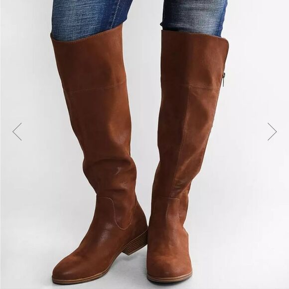 New MIA Carsyn Knee High Boot brown tall Western coastal cowgirl boots size 4.5 - Picture 1 of 7